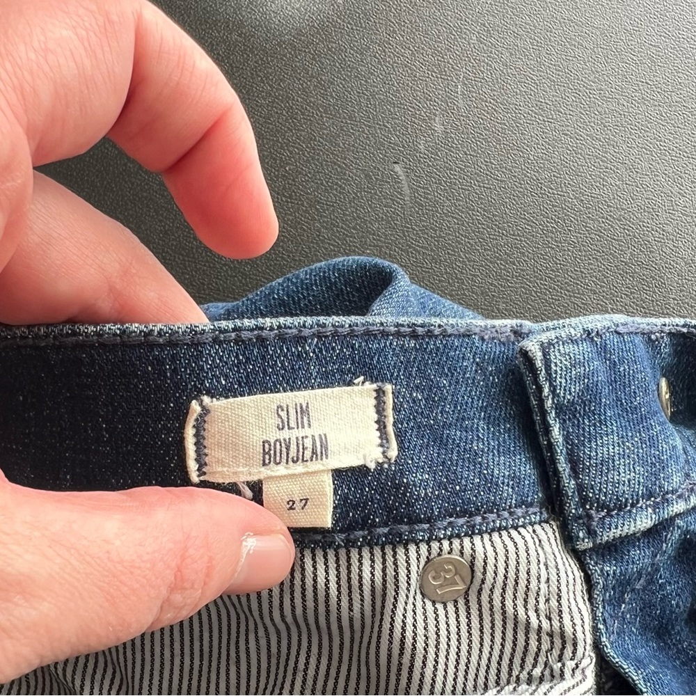 Madewell Women’s Patchwork Slim Boy Jeans Size 27 - Picture 7 of 9